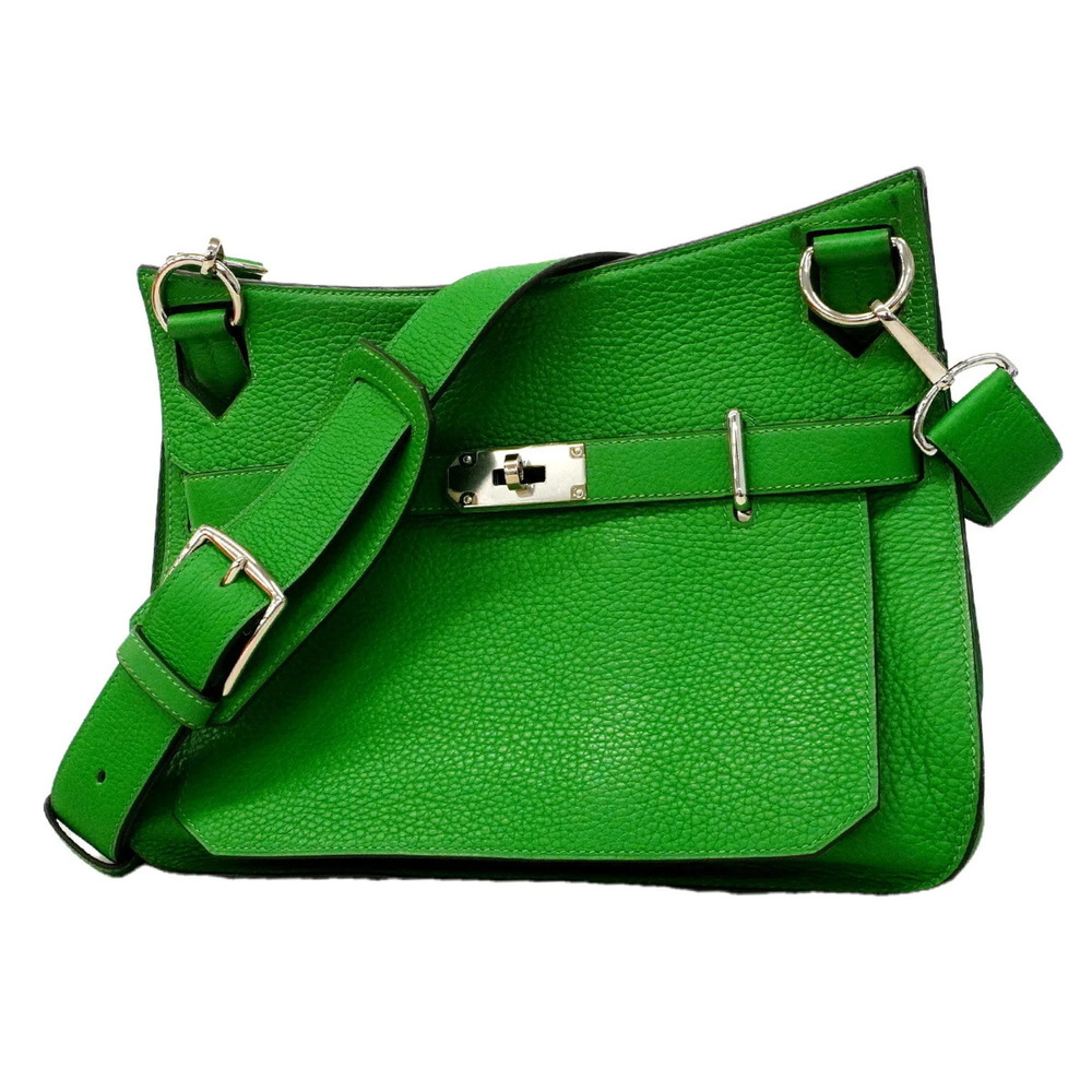 Hermes Jypsiere 31 Shoulder Bag, Taurillon Clemence Leather, Bamboo, R Stamp,...